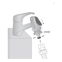 Adaptador universal para grifo doméstico c2025 aqua control