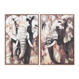 Cuadro Colonial DKD Home Decor Gris Marron 3.5 x 90 x 60 cm (2 Unidades) Precio: 75.79000044. SKU: B1GN9TJ9HW