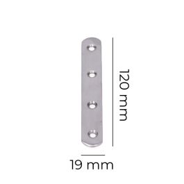 Edm Pletina de Acero Inoxidable 125x19x2mm
