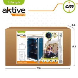 Armario de camping Aktive Plegable 88 x 111 x 51 cm