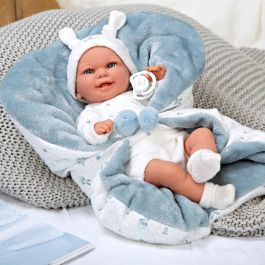 Muñecas Arias Muñeca Elegance Babyto 35 cm Azul, con Suave Manta y Peso Realista, Ideal para Niños y Niñas a partir de 3 Años Muñecas Arias Muñeca Elegance Babyto 35 cm Azul, con Suave Manta y Peso Realista, Ideal para Niños y Niñas a partir de 3 Años