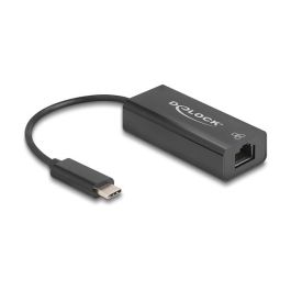 Delock 64306 Adaptador USB-C a Ethernet RJ45 LAN 10/100 Mbps, USB 2.0 Tipo C, Negro, para PC/Portátil Precio: 14.0239. SKU: B1BFB2RRQC