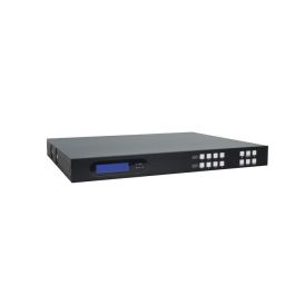 Vivolink Conmutador Matriz 4x4 HDMI 2.0 y HDBaseT con Audio, Soporte 4K@60Hz, HDR10 y PoC - Alcance hasta 70m