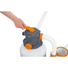 Bestway Filtro de Arena con Prefiltro 7,57 m³/h y Dispensador ChemConnect para Piscinas de 1.100-54.500 L - Blanco