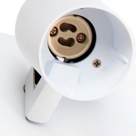 Lumiastra Aplique de Pared Orientable 1xGU10 para Bombilla LED, de Aluminio Blanco, Sin Bombilla, Diseño Elegante para Interiores