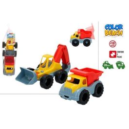 Color Baby Camion 18 cm y Excavadora de Plastico 26 cm para Playa
