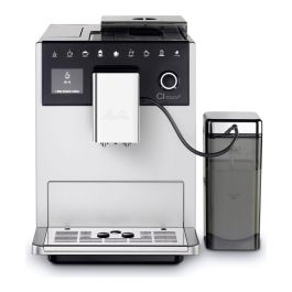 MELITTA CI Touch F630-101 Cafetera con molinillo - Depósito extraíble 1,8L - 2 depósitos de granos - Pantalla táctil - Plata