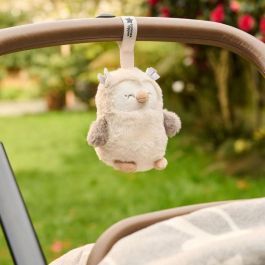 Mini Peluche - TOMMEE TIPPEE - Ollie The Owl - Ayuda para dormir en viaje - 6 sonidos - Recargable por USB - Lavable a máquina