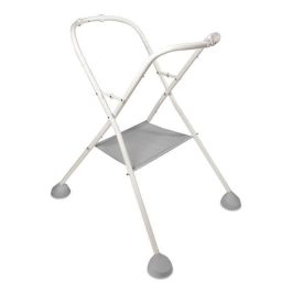 Beaba Reposapiés Camélé'O Light Mist para Bañera o Cambiador Bebé – Plegable y Extraíble para Aliviar la Espalda de los Padres