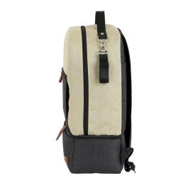 Bolsa de Deporte con Portazapatos Safta M883 Beige Gris oscuro 15 L