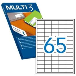 Multi-3 Etiquetas Adhesivas 38x21,2 mm Inkjet-Láser C-Rectos 65 X 100H Blanco Precio: 6.69000046. SKU: S8413443