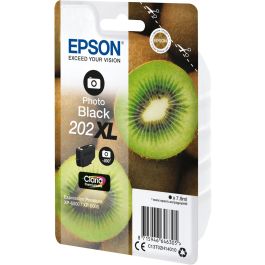 Epson 202 XL Cartucho Tinta Original Negro para XP-6000, XP-6005, XP-6100, XP-6105, 800 Páginas