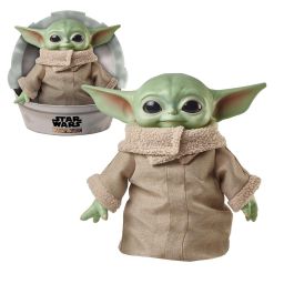 Mattel Gwd85 Peluche Baby Yoda Star Wars, El Niño de El Mandaloriano, 28 cm, Juguete para Coleccionistas +3 años