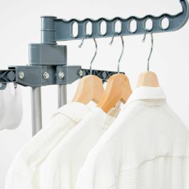 Pack Tendedero Plegable Vertical con Ruedas y Doblador de Ropa InnovaGoods