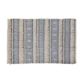 DKD Home Decor Alfombra Boho Azul Blanco 100% Algodón 120 x 180 cm Precio: 67.50000004. SKU: S3044999
