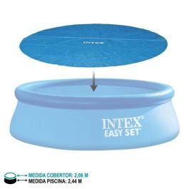 Intex Cobertor Solar Piscina Easy Set Diámetro 244 cm PVC
