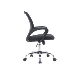 Q-connect Silla de Oficina Siena Malla Base Metálica Premium Color Negro