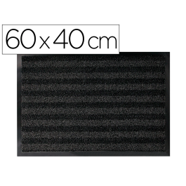 Q-connect Alfombra de Suelo Premium para Interiores Antideslizante Fibra Polipropileno y Fieltro Gris 60x40 cm Precio: 9.89000034. SKU: B1D6Z83GFZ
