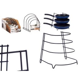 Soporte para 3 Sartenes Kinvara - Negro Metal 24x24x26.5 cm (7 Unidades) Precio: 36.79000039. SKU: B1F2THTLHL