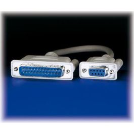 ROLINE Cable Adaptador DB9-DB25.BU/ST Macho/Hembra, Gris, 6m