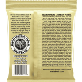 Ernieball Juego Acústica Earthwood 80/20 Bronze (12 St.) Light 10-48 Cuerdas Guitarra Bronce