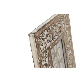 Marco Foto 10X15 Indio DKD Home Decor Blanco Natural 2 x 26.5 x 21 cm