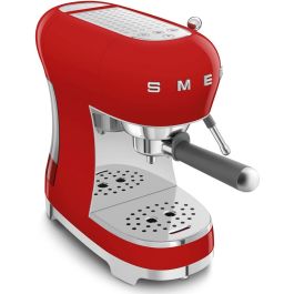 Smeg ECF02RDEU Cafetera Espresso de Estilo Años 50 Roja