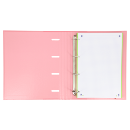 Oxford Europeanbinder Classic Carpeta de Anillas 4x35mm A4+ Recambio 100 Hojas con Goma Elástica y Lomo Ergonómico