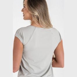 Camiseta de Manga Corta Mujer Ditchil Gris claro Fitness S