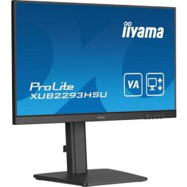 Iiyama Monitor Ips de 21.5’’ sin Bordes de 3 Lados y con Concentrador Usb, Frecuencia de Actualización de 100Hz y con Soporte Ajustable En Altura