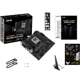 ASUS TUF GAMING A620M-PLUS WiFi Placa Base para PC, Socket AM5, AMD A620, DDR5, micro ATX