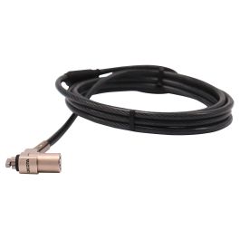 Dicota Cable de Seguridad T-Lock Ultra Slim V2 con Llave para Portátil, 2m
