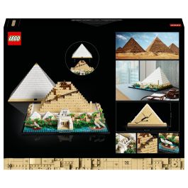 LEGO 21058 Architecture La Gran Pirámide de Giza, modelo de hobby creativo para construir, monumento mundial y decoración