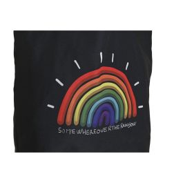 Bolsa Urban DKD Home Decor Multicolor Negro 15 x 40 x 43 cm (2 Unidades)