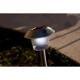 Lumisky Alesia Lote de 8 Balizas Solares LED Blanco Frío para Jardín/Camino, 8h Batería, Resistentes UV/Salpicaduras