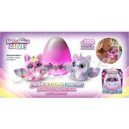 Peluche hatchimals alive secret hatch pufficorn. son criaturas mágicas que necesitan tu amor y cuidado para salir del cascarón. 25,4x20,02x20,02 cm