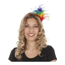 Diadema de plumas arco iris talla única Precio: 3.58999982. SKU: S2420111
