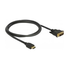 DELOCK 85652 Cable HDMI a DVI 24+1 Bidireccional, Macho/Macho, 1 m