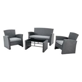 Sofa DKD Home Decor Negro Gris 63 x 73 x 121 cm Set de 4 Precio: 309.34981. SKU: S3042481