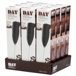 Day Batidor Leche Eléctrico de Acero Inoxidable y Plástico para Espuma de Bebidas