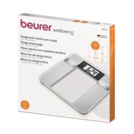 Beurer BG-13 Báscula Digital Diagnóstica con IMC de Vidrio y Análisis Corporal: Peso, Grasa, Agua, Masa Muscular