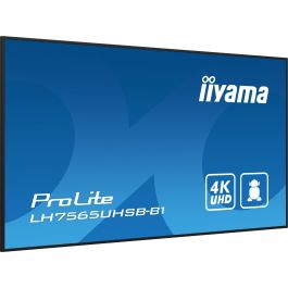 iiyama LH7565UHSB-B1 Pantalla Señalización 75" 4K Ultra HD LED 800 cd/m² Android 11 Wi-Fi Negro 24/7