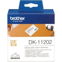 Brother Etiquetas Blancas Precortadas para Envío 62x100 mm 300 Etiquetas