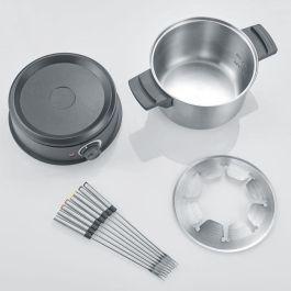 SEVERIN FO2473 Fondue eléctrica 8 personas con olla extraíble de acero inoxidable, Incluye: Protector contra salpicaduras y 8 tenedores SEVERIN FO2473 Fondue eléctrica 8 personas con olla extraíble de acero inoxidable, Incluye: Protector contra salpicaduras y 8 tenedores