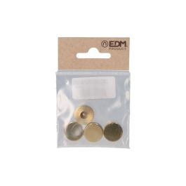 Pack 4 uds. embellecedor latón roscado liso 18 mm pulido