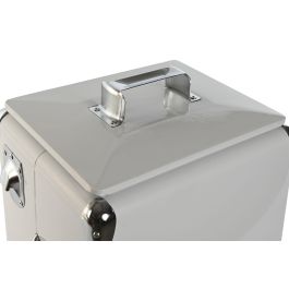 DKD Home Decor Nevera Terraza Y Jardin Blanco 24 x 43 x 32 cm 17 Litros Portatil