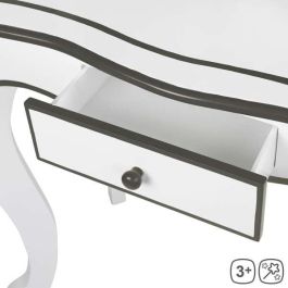 Tocador belleza de madera color blanco/gris 61x29x100 cm Tocador belleza de madera color blanco/gris 61x29x100 cm