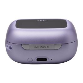 JBL Harman Live Buds 3 ANC Auriculares True Wireless Bluetooth 5.2 con Estuche de Carga, Reducción de Ruido, 24h Batería, Resistente IP55, Púrpura