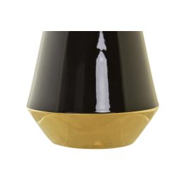 DKD Home Decor Jarrón Moderno Decorativo Bicolor en Porcelana Dorada 19 x 35 x 19 cm