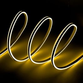 HO Tira LED Manguera Neon Flex 6W 220VAC 8x18mm Doble 120xSMD2835 6W/M x1M 40.000H [HO-NSPVC8x16DOY220G]